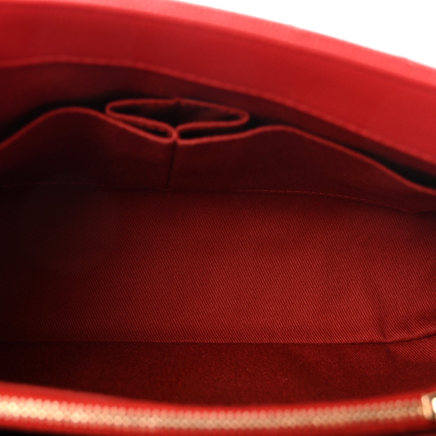 Caviar Chevron Quilted Small Coco Handle Flap Red