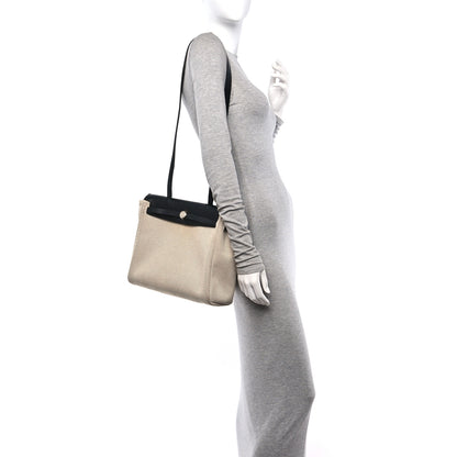 Hermes Vache Hunter Criss Viking Herbag Zip Retourne PM 31 Natural Black 2 of 9