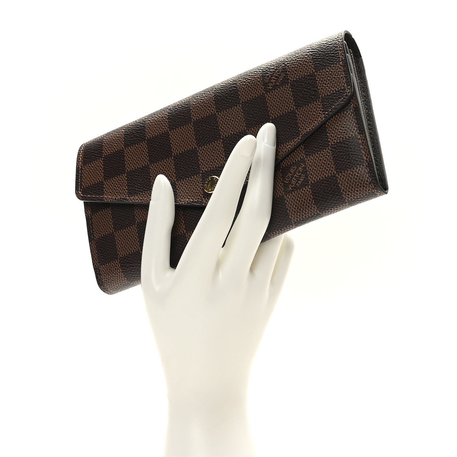 Louis Vuitton Damier Ebene Sarah Wallet NM 2 of 8