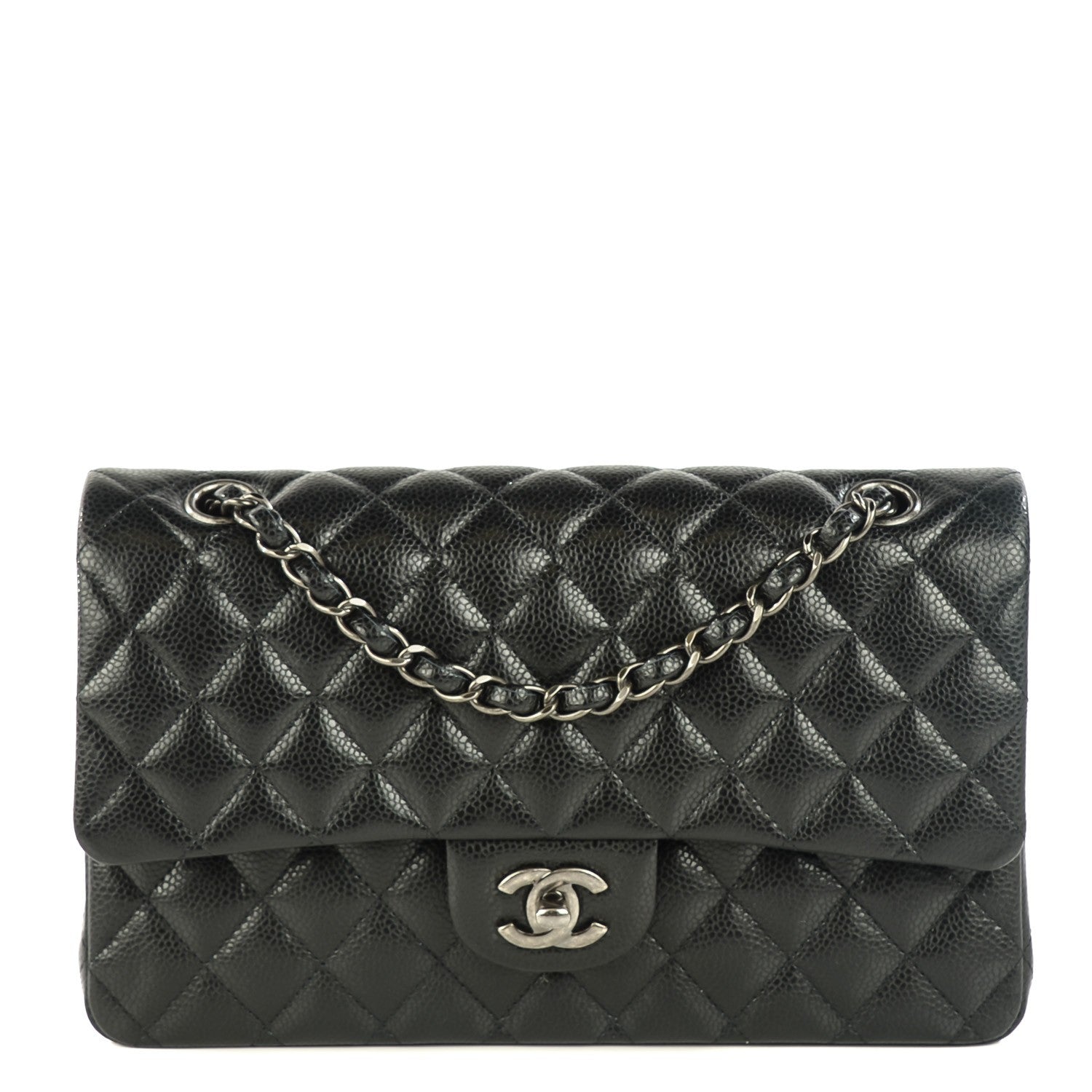 Chanel Caviar Quilted Medium Double Flap Black 1 of 7