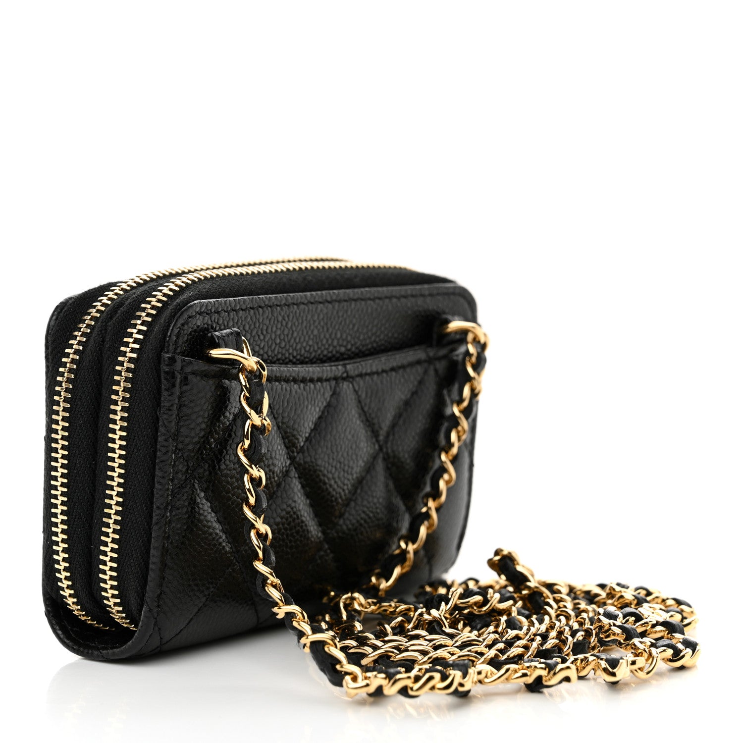 Chanel Caviar Quilted Miss Coco Clutch With Chain Bag Black 3 of 11