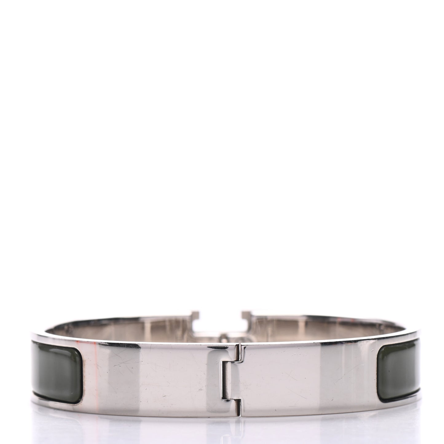 Enamel Narrow Clic Clac H Bracelet PM Loden