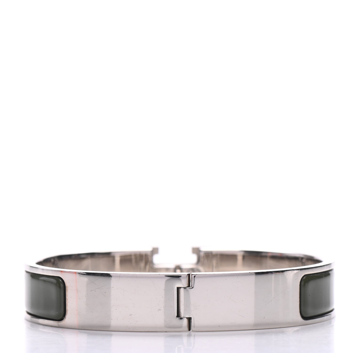 Hermes Enamel Narrow Clic Clac H Bracelet PM Loden 3 of 6