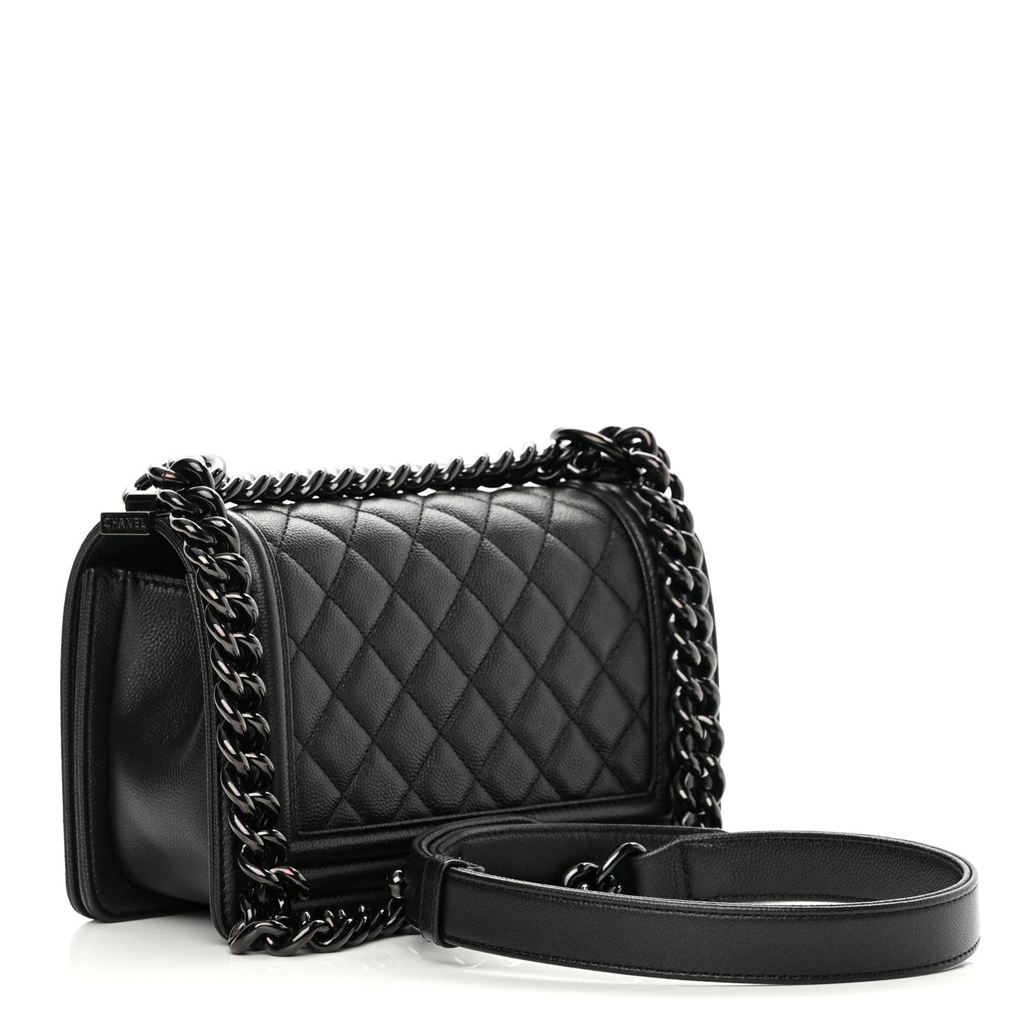 Chanel Caviar Quilted Small Boy Flap So Black 3 of 11