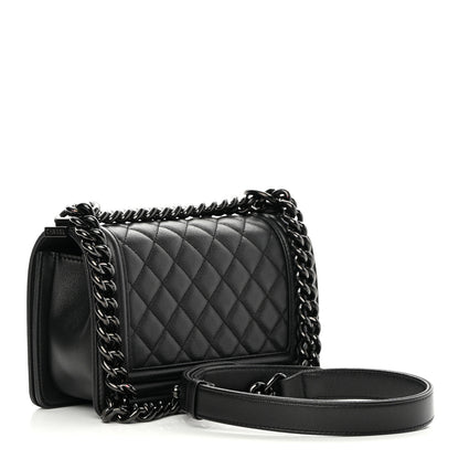 Chanel Caviar Quilted Small Boy Flap So Black 3 of 11