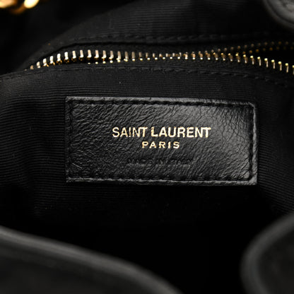 Saint Laurent Lambskin Matelasse Monogram Joe Backpack Black 5 of 11