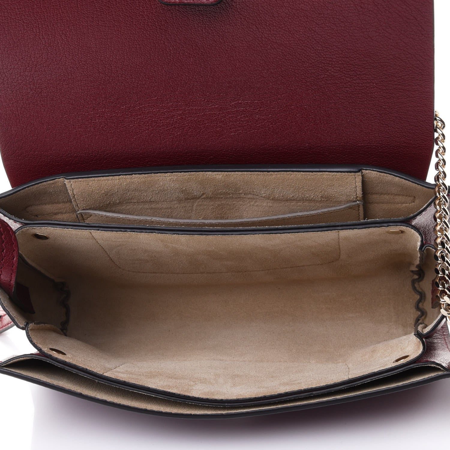 Chloe Goatskin Small Faye Shoulder Bag Sienna Red 4 of 4