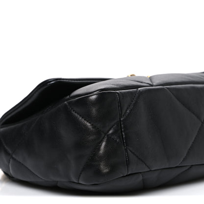 Chanel Lambskin Quilted Medium Chanel 19 Flap Black 9 of 11