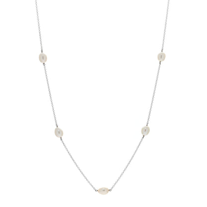 Tiffany Sterling Silver Pearl Elsa Peretti Pearls By The Yard Necklace 1 of 4