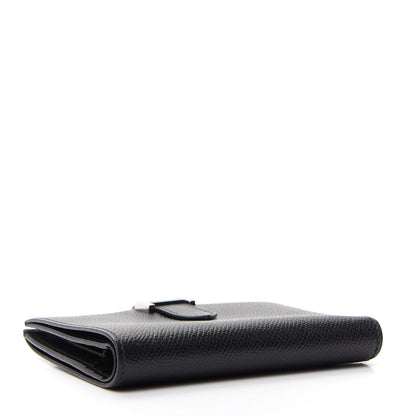 Hermes Epsom Bearn Compact Wallet Black 4 of 7