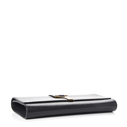 Saint Laurent Textured Calfskin Y Ligne Clutch Black 4 of 7