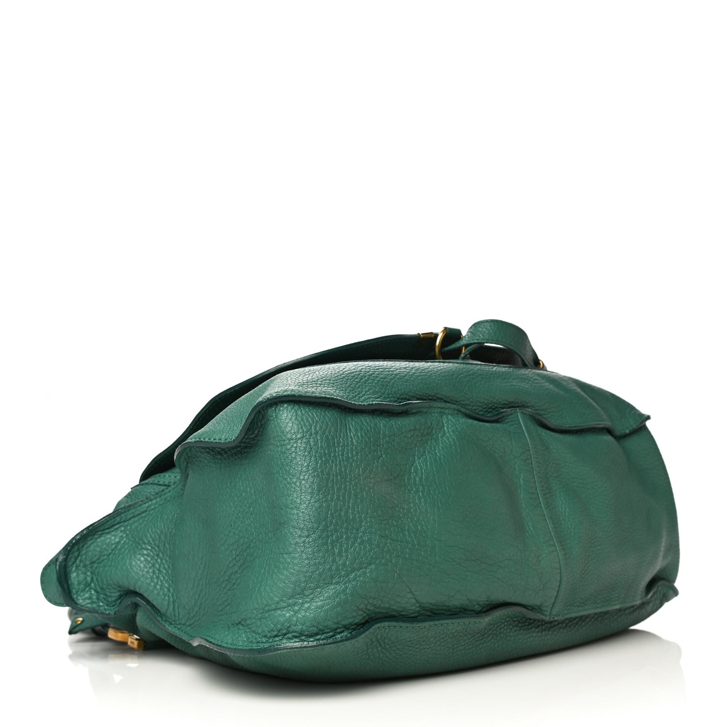 Calfskin Large Marcie Satchel Emerald
