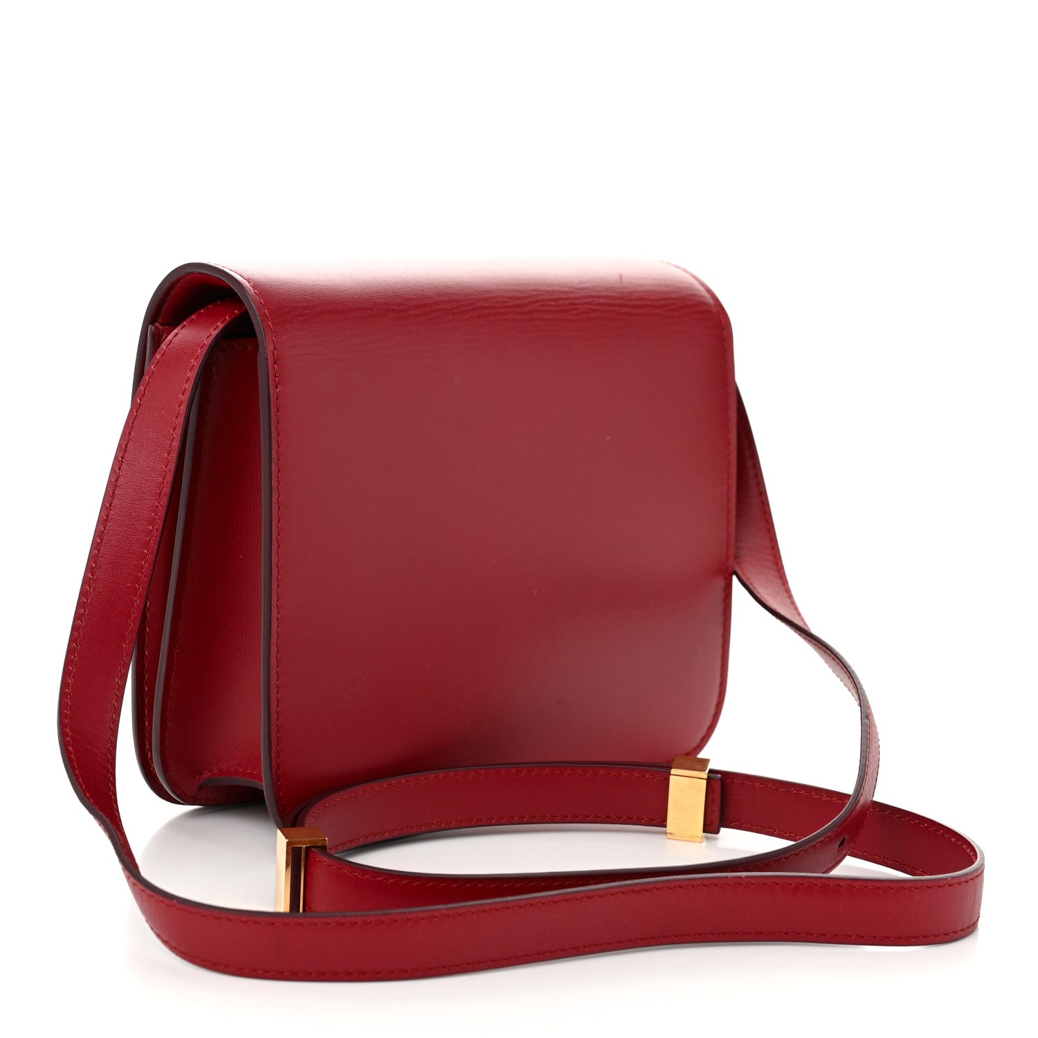 Celine Box Calfskin Teen Classic Box Flap Bag Red 3 of 10