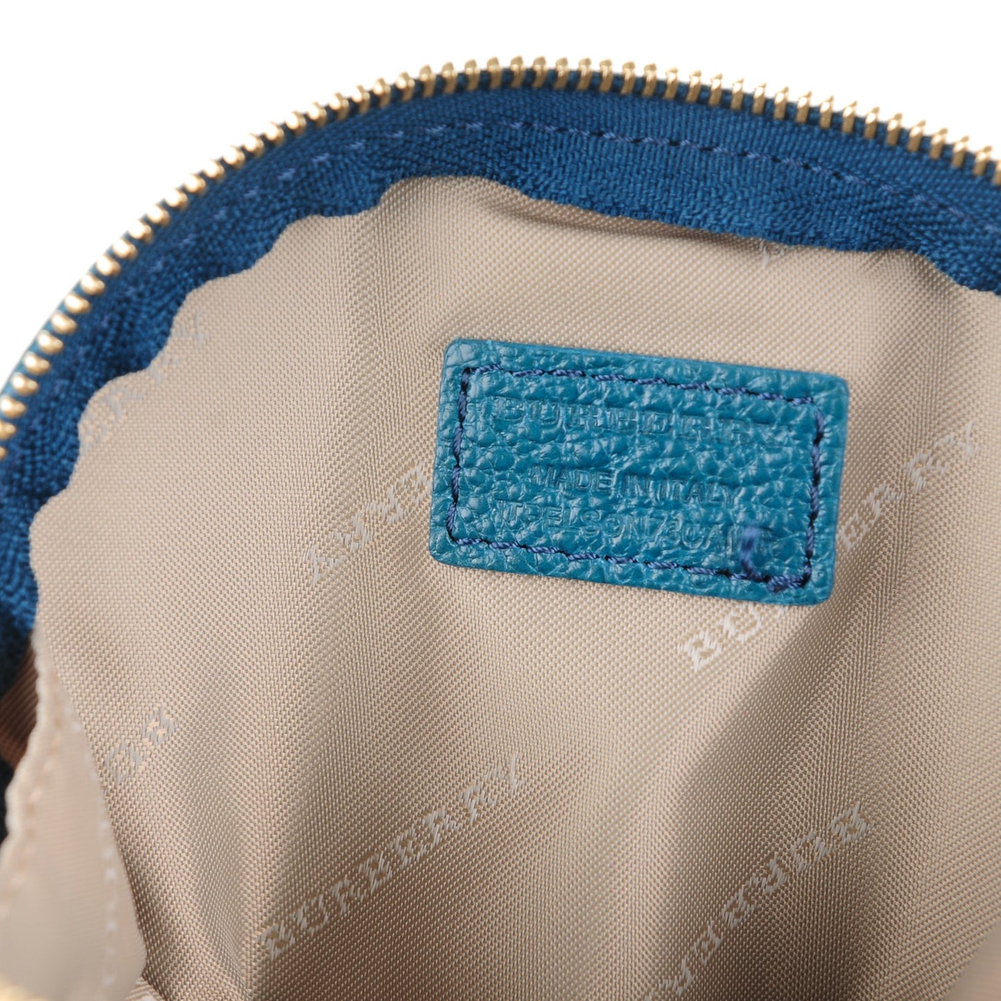 Haymarket Check Round Key Pouch Blue