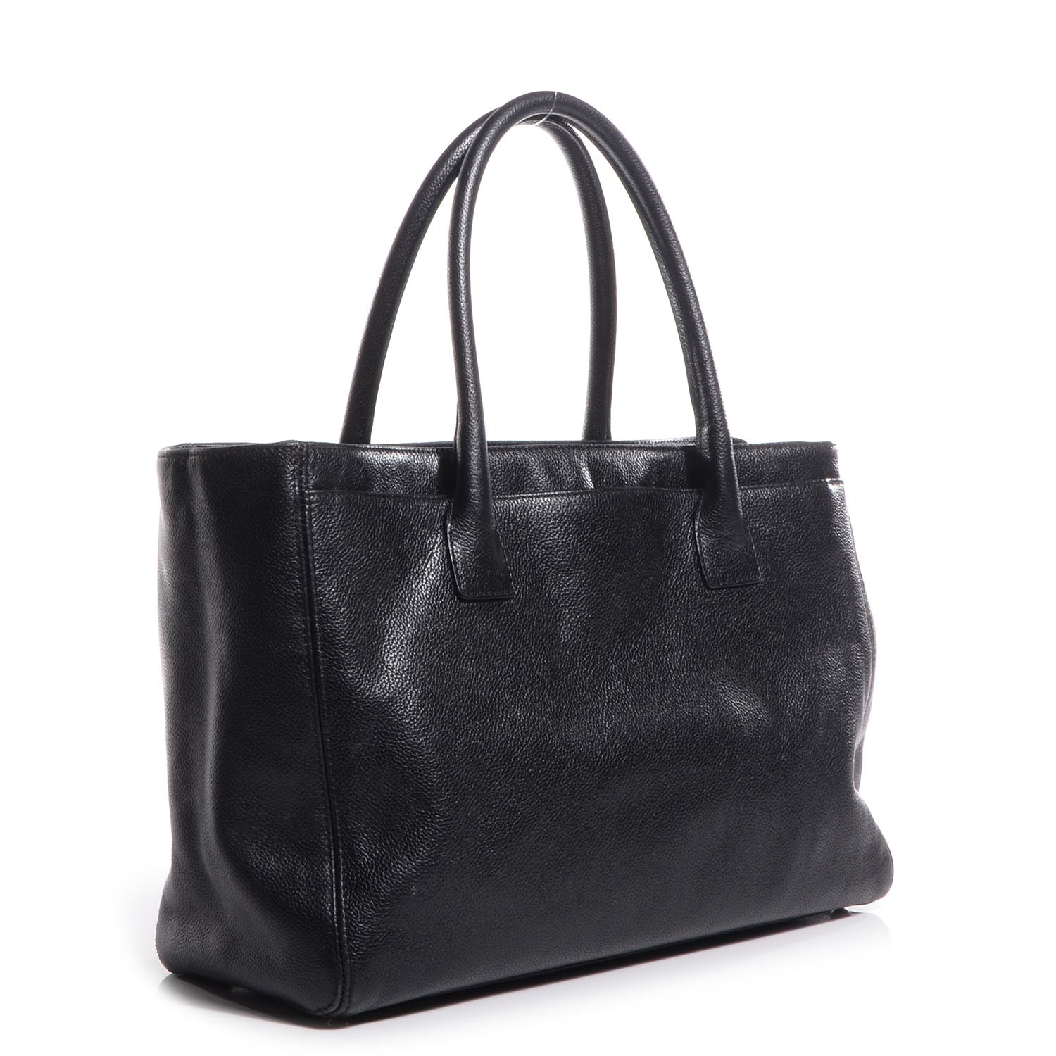 Chanel Calfskin Cerf Shopper Tote Black 3 of 7