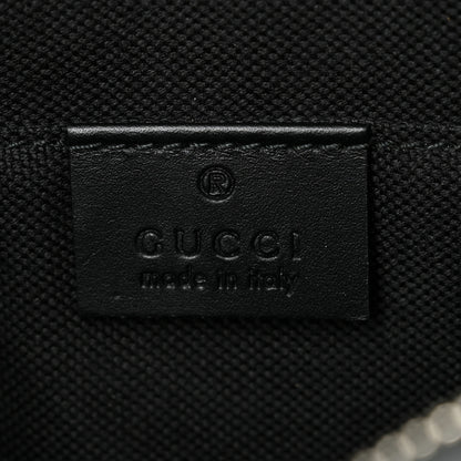 Gucci GG Supreme Monogram Selleria Calfskin Web New Web Cosmetic Case Black 6 of 10