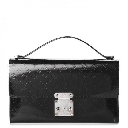Louis Vuitton Monogram Glace Anouchka Pochette MM Black 1 of 19