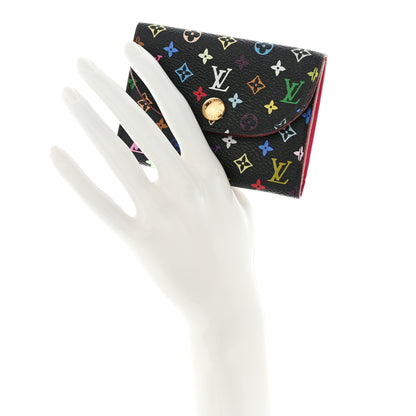 Louis Vuitton Monogram Multicolor Business Card Holder Black Grenade 2 of 11