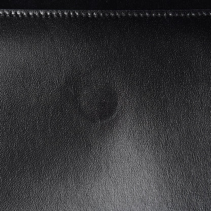 Saint Laurent Smooth Shiny Calfskin Monogram Uptown Pouch Black 9 of 12