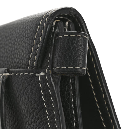 Christian Dior X KAWS Grained Calfskin Saddle Wristlet Black 12 of 13