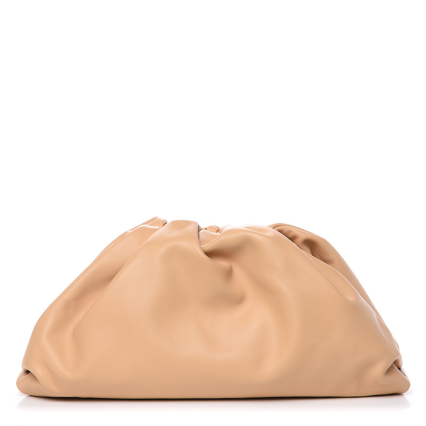 Smooth Butter Calf The Pouch Oversized Clutch Nude