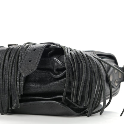 Proenza Schouler Lambskin Fringe PS1 Crossbody Pouch Black 6 of 10