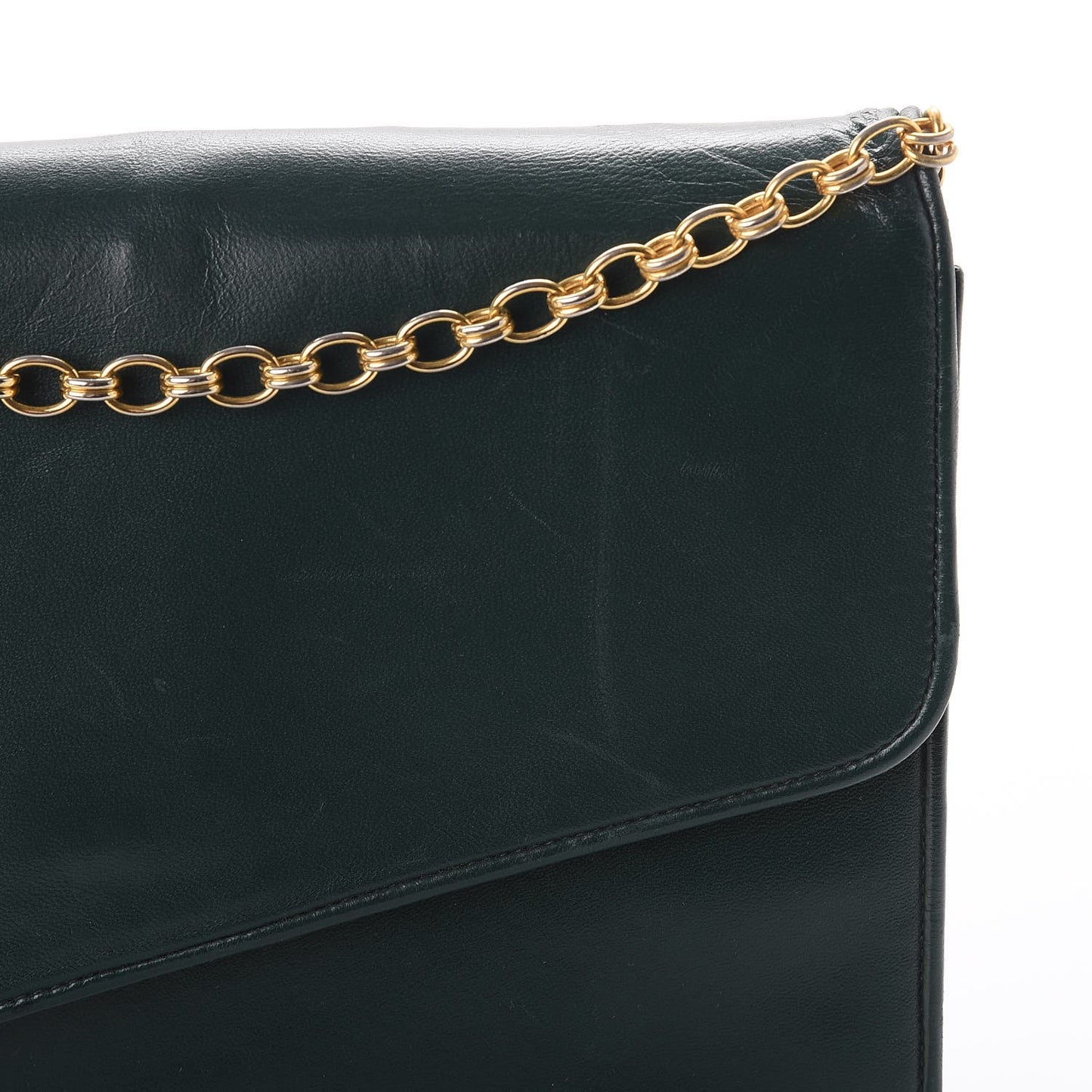 Lambskin CC Single Flap Green