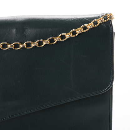 Chanel Lambskin CC Single Flap Green 11 of 17