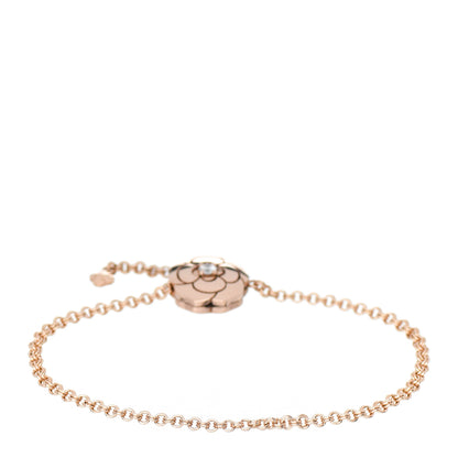 Chanel 18K Rose Gold Diamond Extrait de Camelia Bracelet 2 of 4