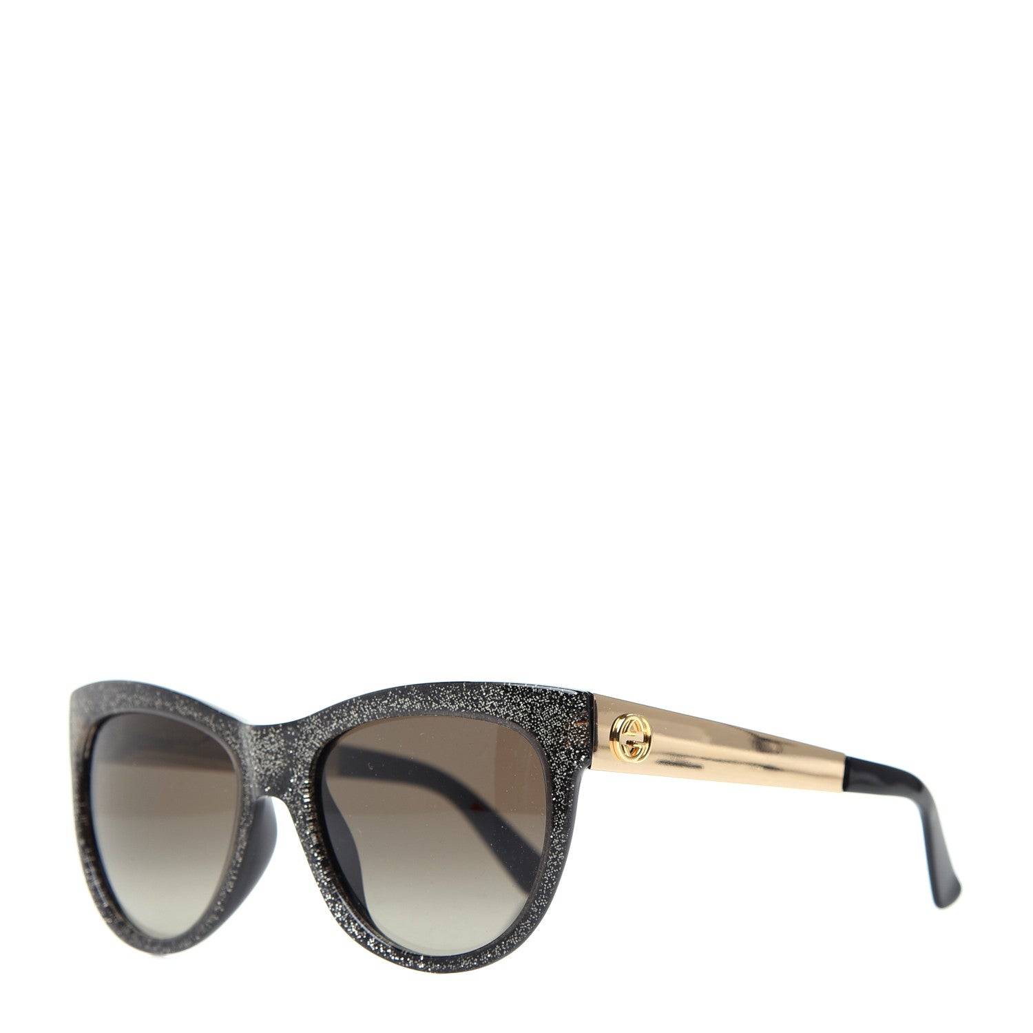 Gucci Glitter Cat Eye Sunglasses 3739/N/S Black 1 of 8