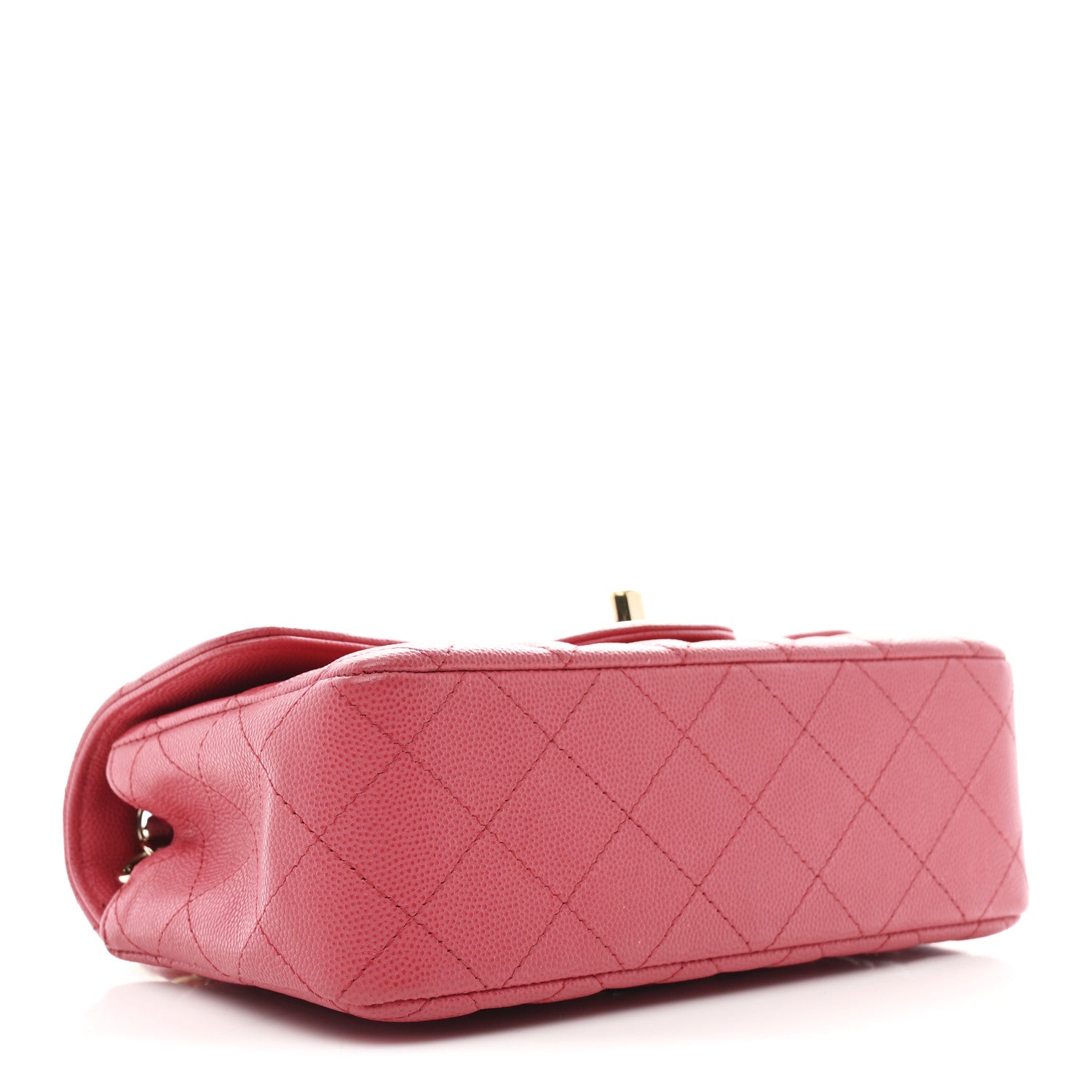 Chanel Caviar Quilted Mini Rectangular Flap Dark Pink 4 of 10