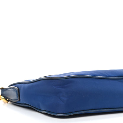Prada Tessuto Nylon Saffiano Crossbody Bag Bleuette 8 of 9