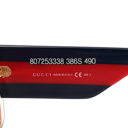 Gucci Acetate Crystals Web Square Frame GG3862/S Sunglasses Brown 6 of 8