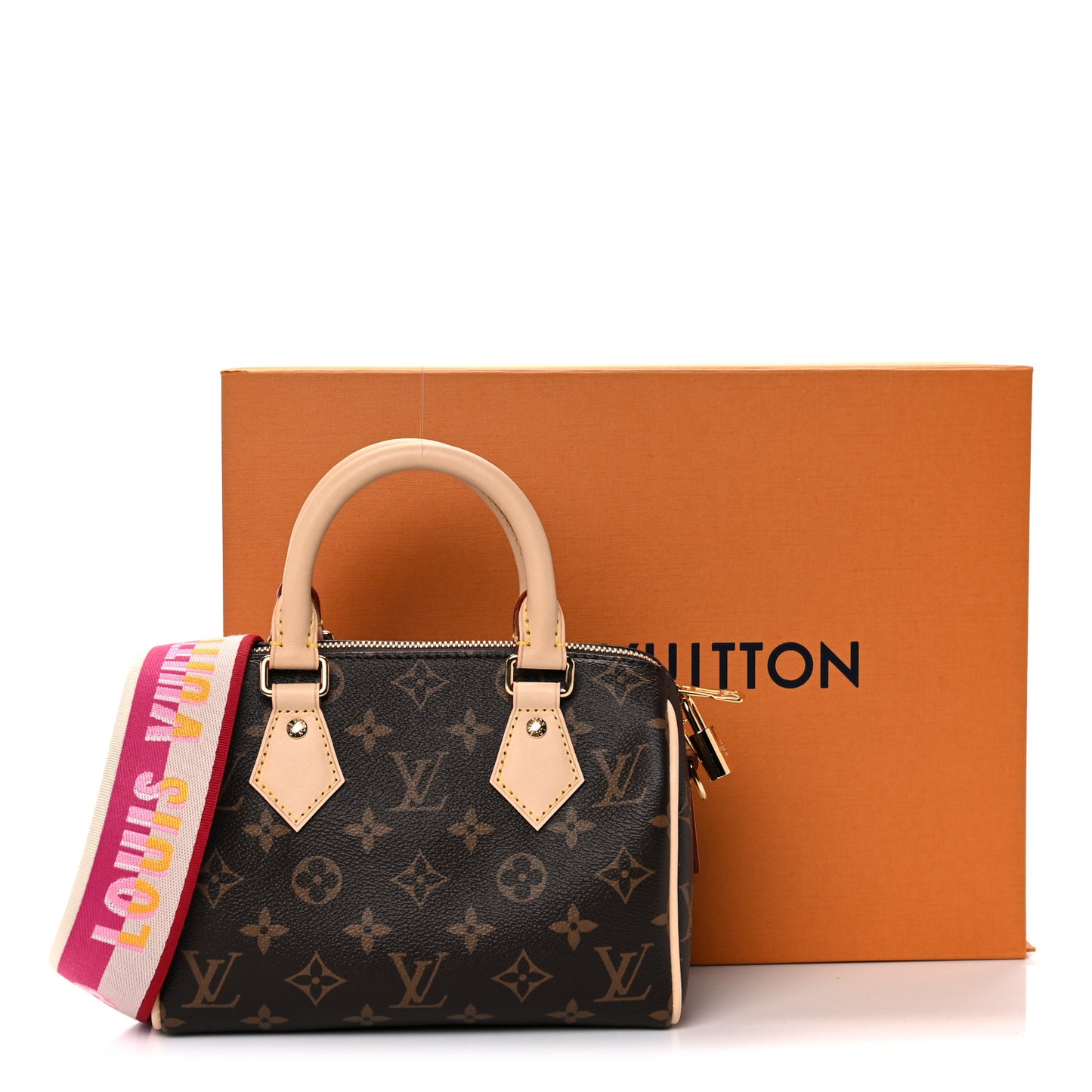 Monogram Speedy Bandouliere 20 Fuchsia