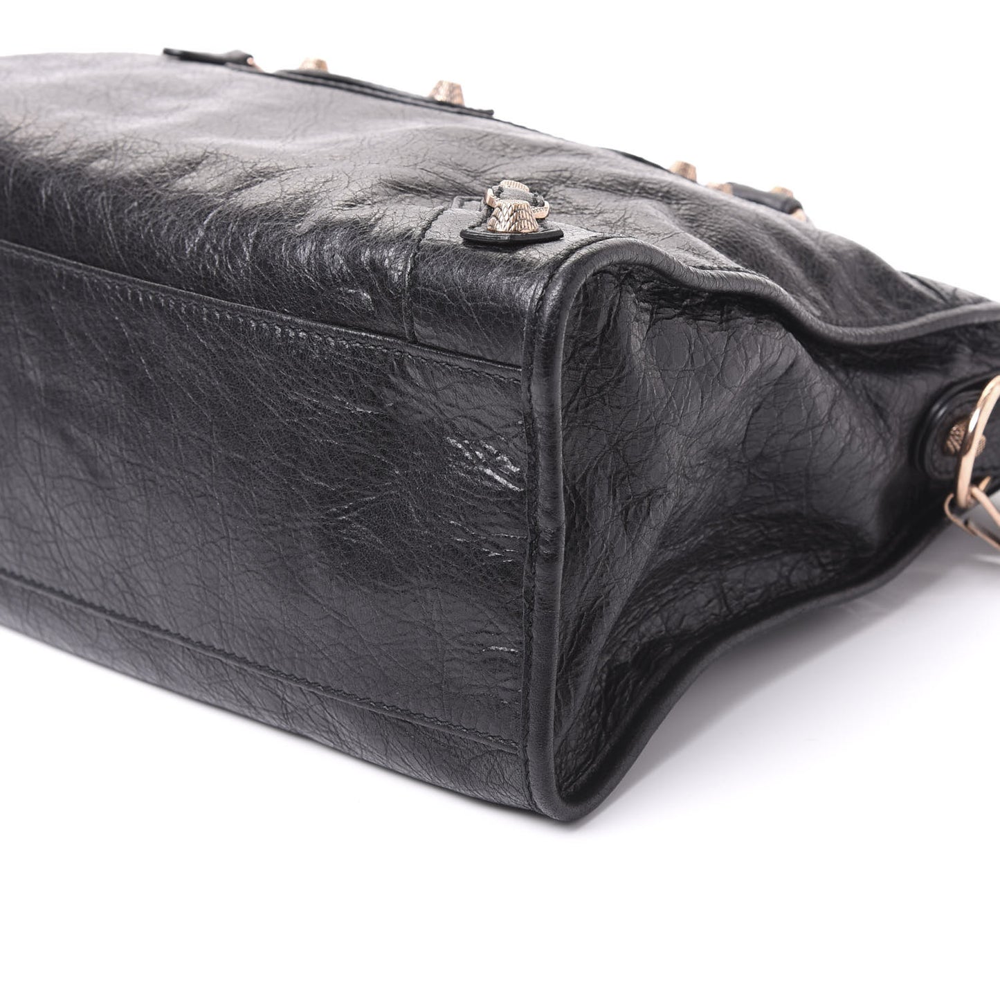 Agneau Giant 12 Rose Gold Hardware City Black