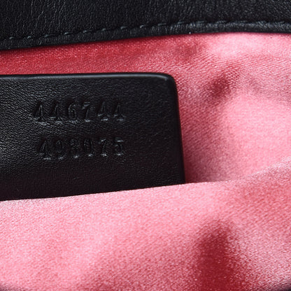 Gucci Velvet Matelasse Mini GG Marmont Shoulder Bag Black 7 of 7