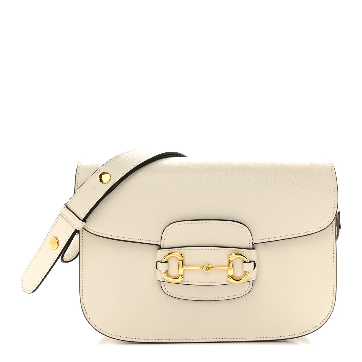 Azalea Calfskin Horsebit 1955 Shoulder Bag Mystic White