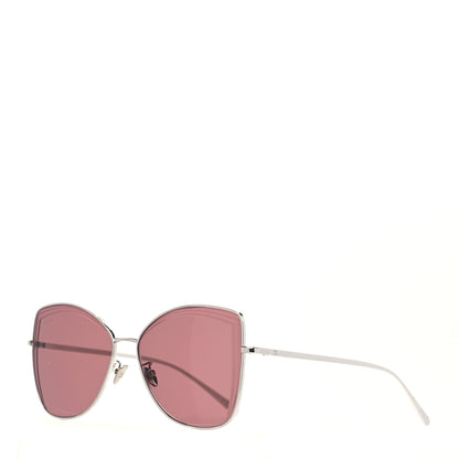Chanel Metal Butterfly Sunglasses 4253 Silver Pink 1 of 8