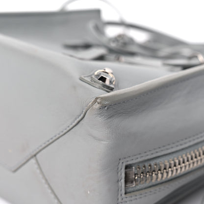 Balenciaga Calfskin Papier Mini A4 Zip Around Tote Gris Glace 8 of 12