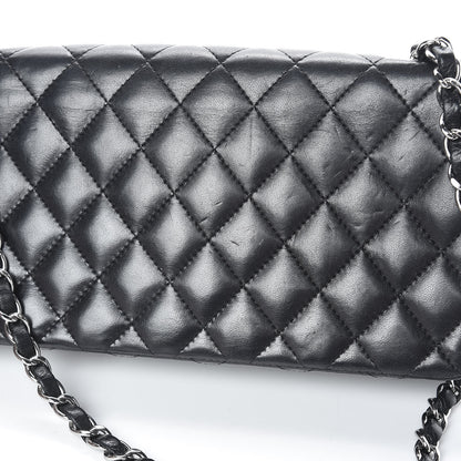 Chanel Lambskin Quilted East West Flap Black 15 of 17