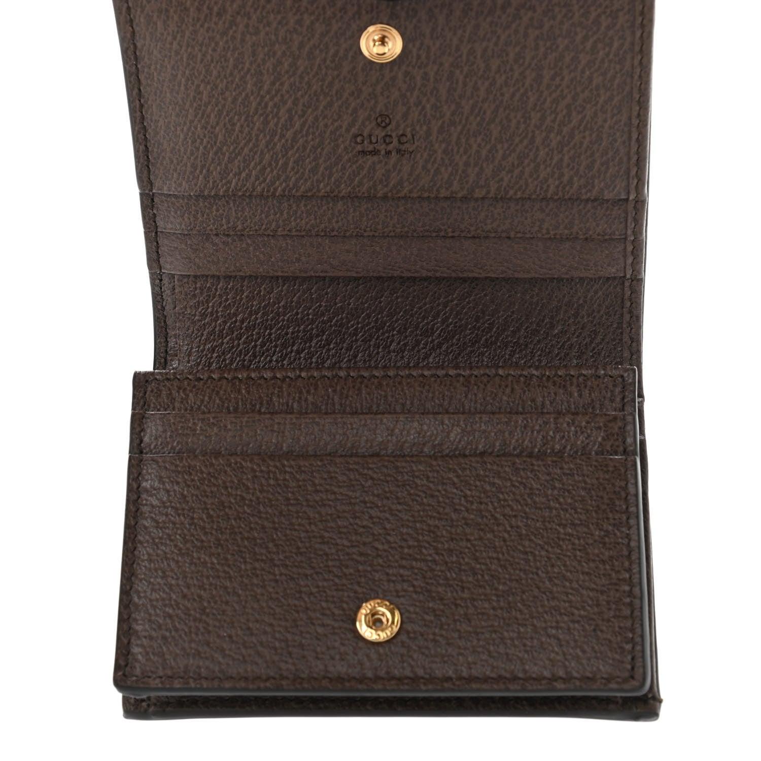 Gucci GG Supreme Monogram Web Ophidia Card Case Beige New Acero 5 of 7