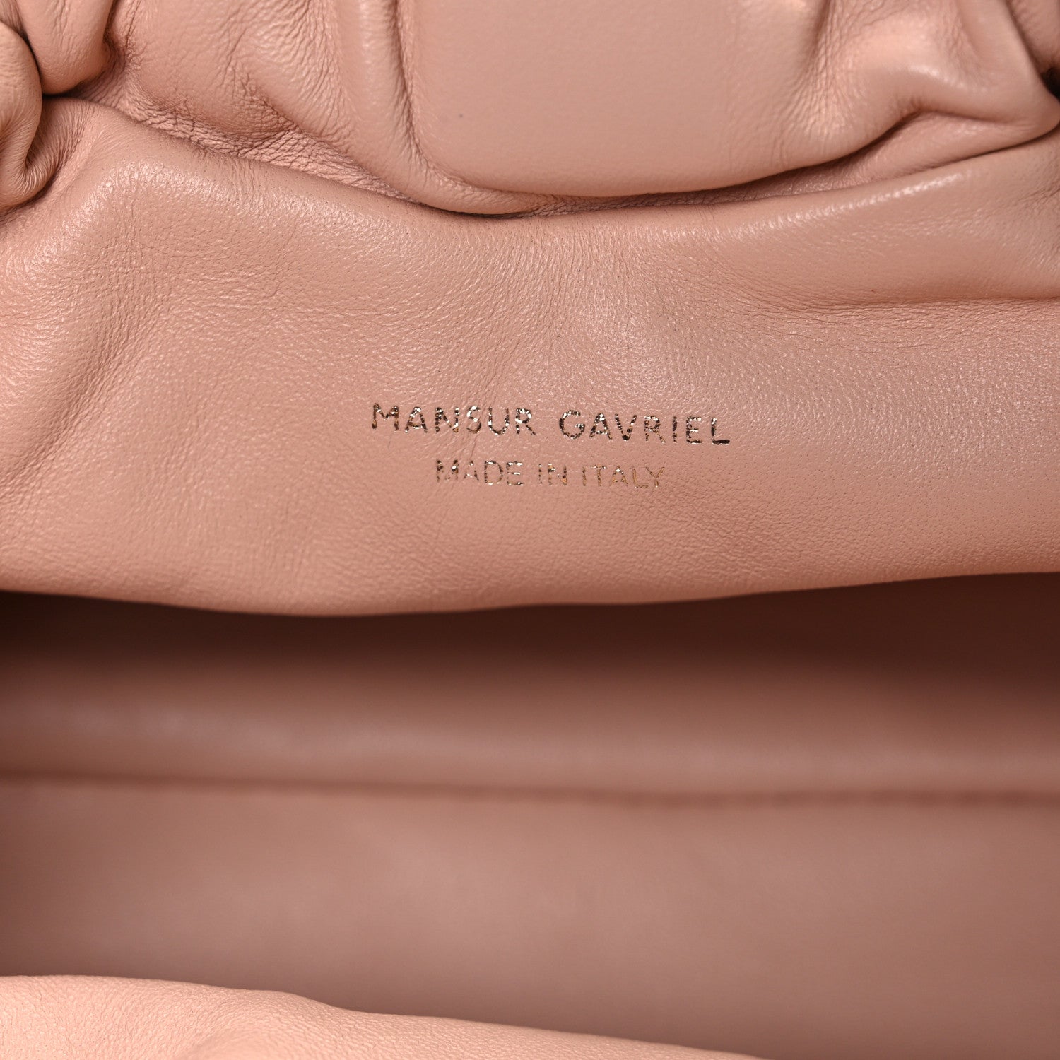 Mansur Gavriel Lambskin Mini Cloud Clutch  Dahlia 6 of 9