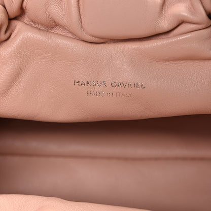 Mansur Gavriel Lambskin Mini Cloud Clutch  Dahlia 6 of 9
