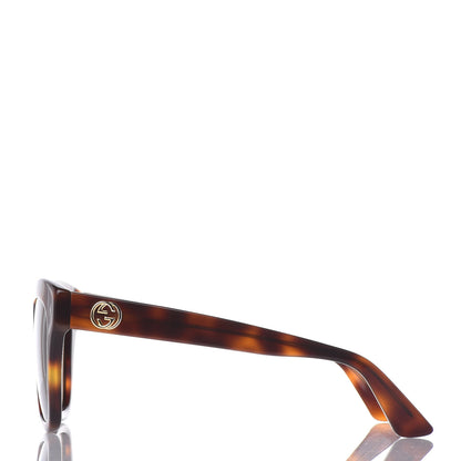 Gucci Acetate Square Frame Sunglasses GG0029S Tortoise 2 of 8