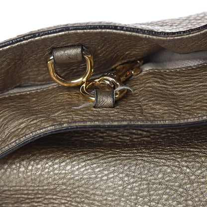 Gucci Metallic Pebbled Calfskin Medium Soho Chain Shoulder Bag Golden Beige 18 of 25