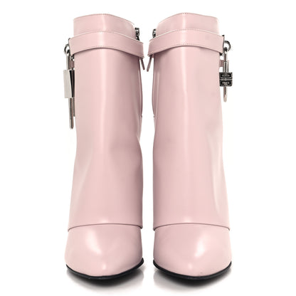 Givenchy Calfskin Shark Lock Ankle Boots 41 Light Pink 3 of 9