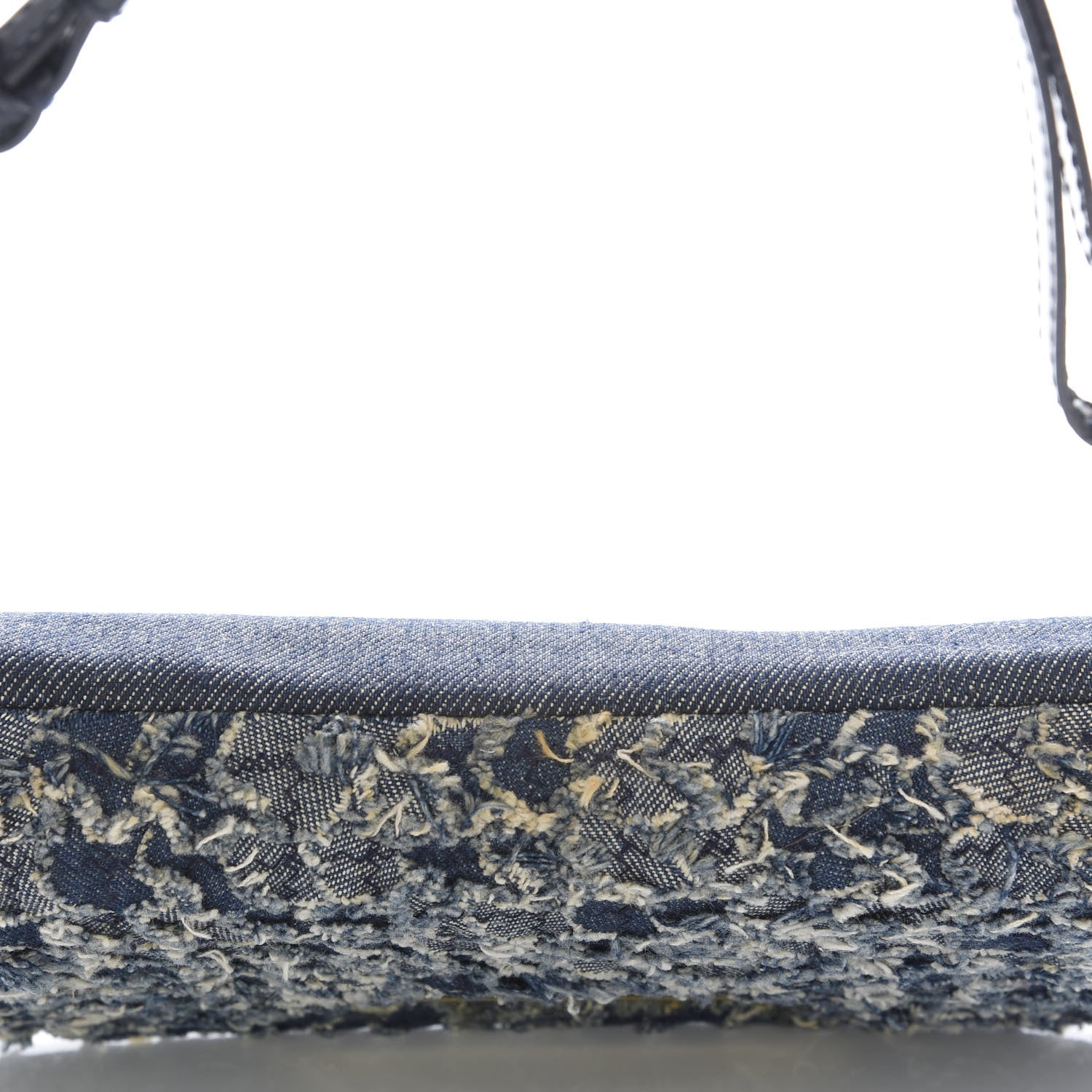 Christian Dior Denim Trotter Maris Pearl Shoulder Bag Blue 10 of 10