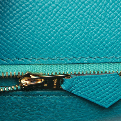 Hermes Epsom Kelly Sellier 28 Bleu Paon 19 of 28