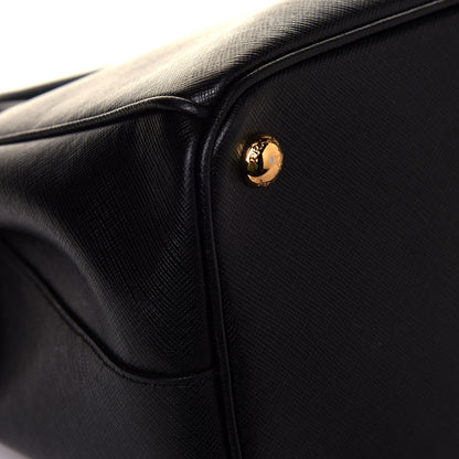 Prada Saffiano Large Galleria Double Zip Tote Black 10 of 11
