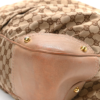 Gucci Monogram Hobo Beige 12 of 22